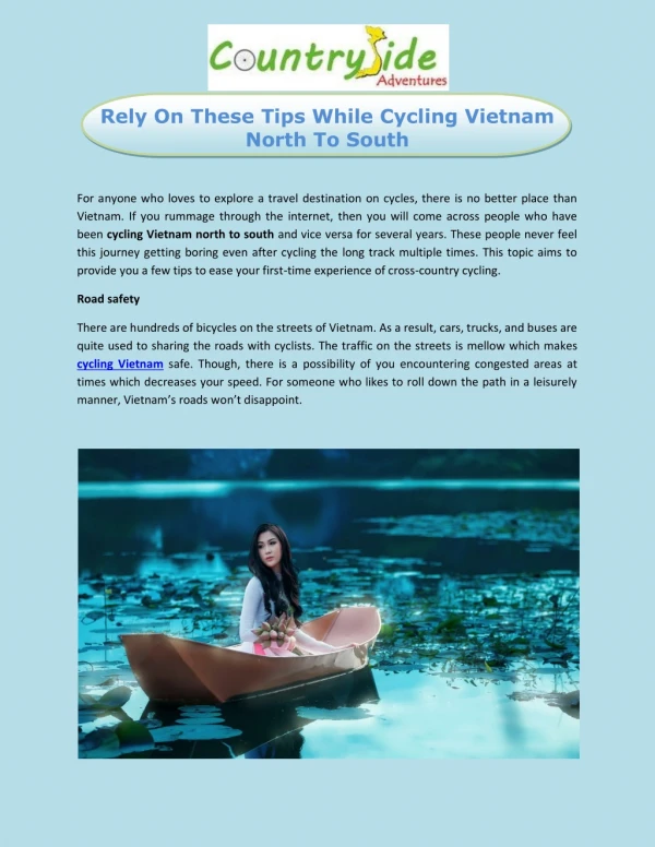 Rely on these tips while cycling vietnam north to south