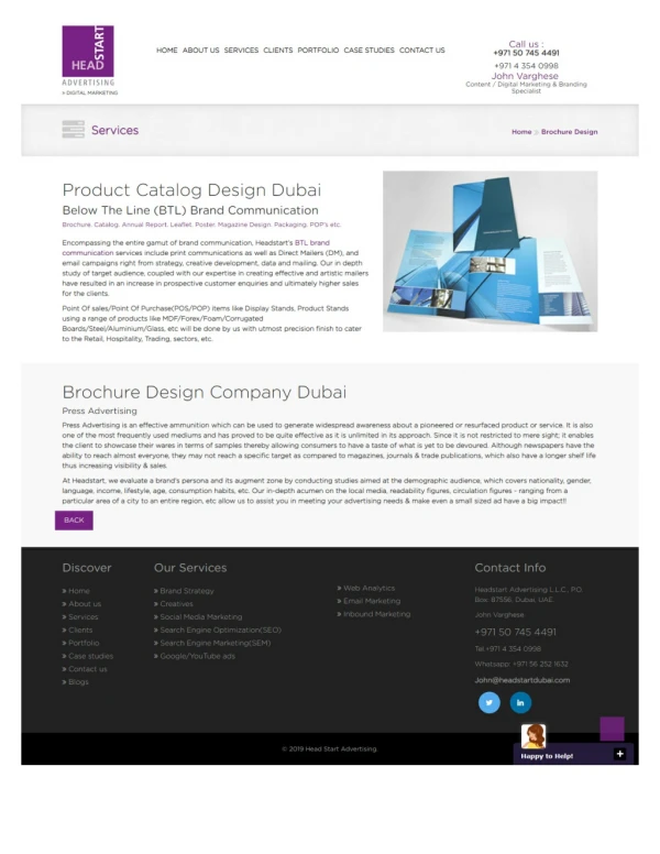 Brochure Design Company Dubai| Headstart Dubai