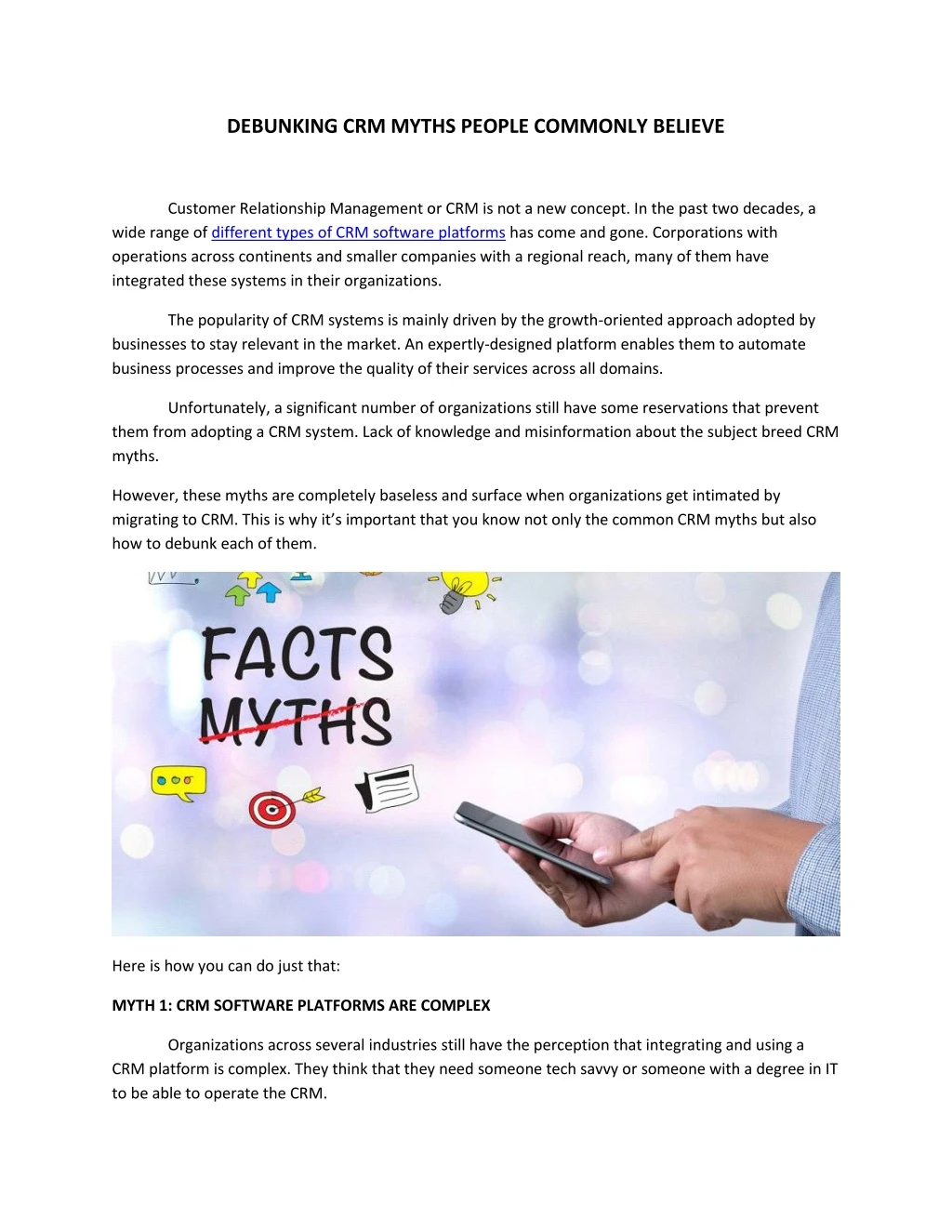 debunking crm myths people commonly believe
