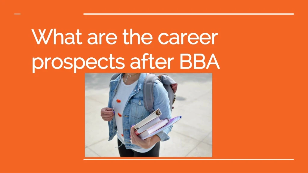 what are the career prospects after bba
