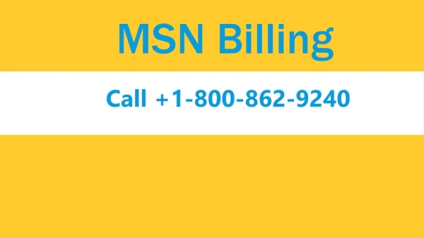 msn billing update | 1-800-862-9240