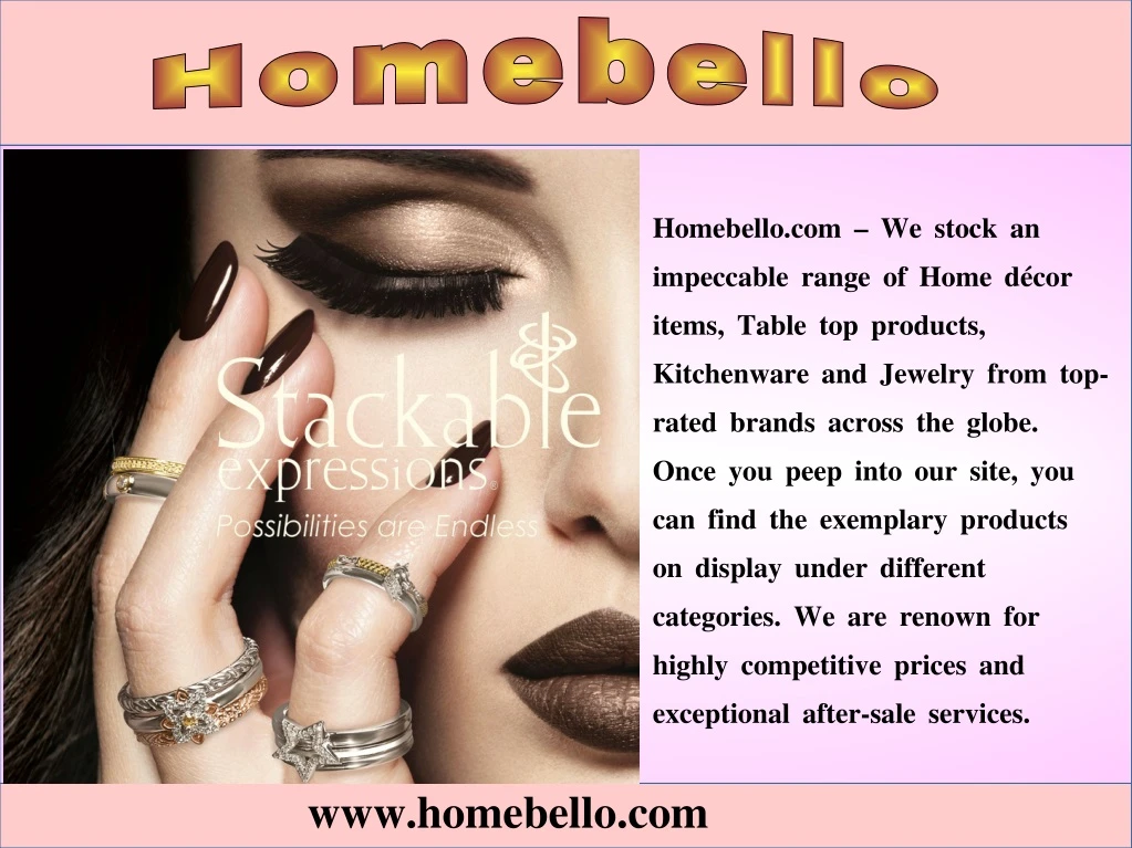 homebello com we stock an impeccable range