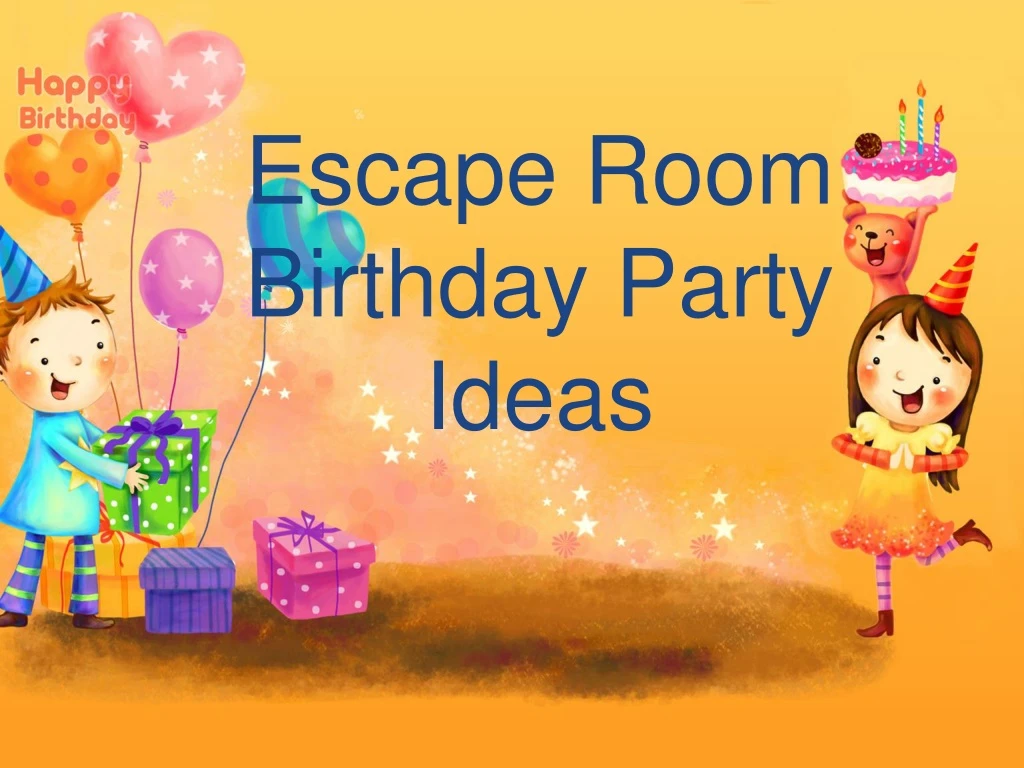 escape room birthday party ideas