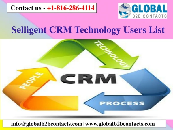 selligent crm technology users list
