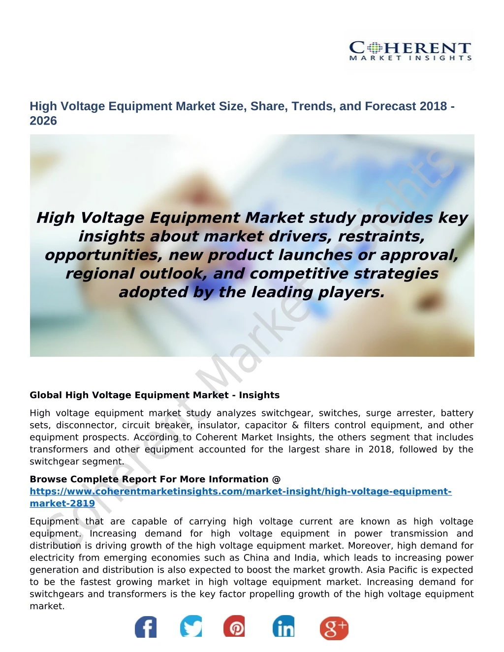 high voltage equipment market size share trends