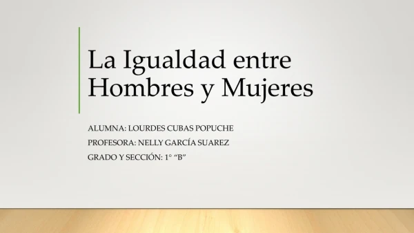 PUBLICO MI ACTIVIDAD: IGUALDAD ENTRE HOMBRES Y MUJERES