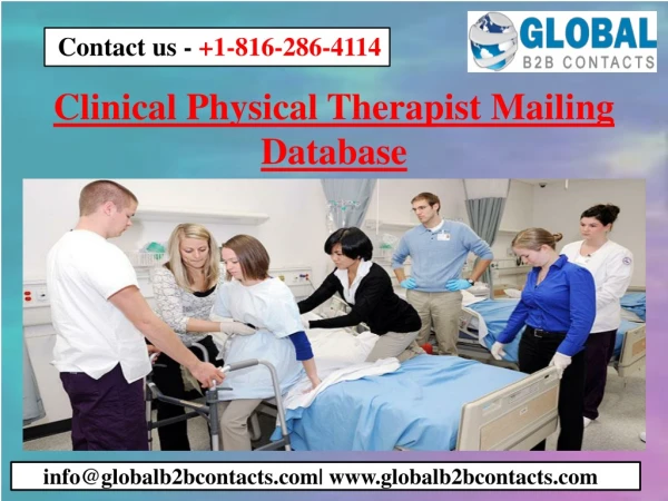 clinical physical therapist mailing database