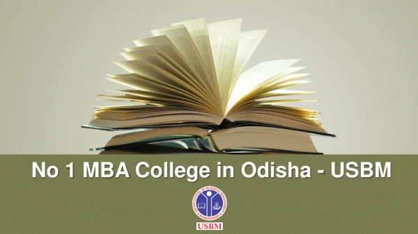 No 1 MBA College in Odisha - USBM