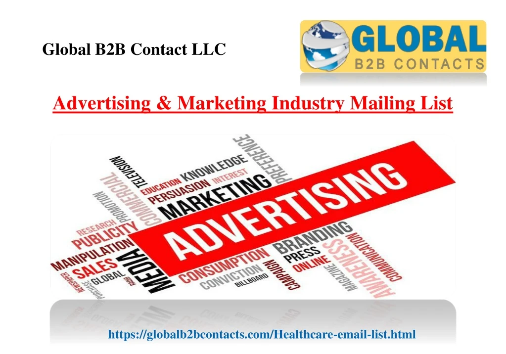 advertising marketing industry mailing list