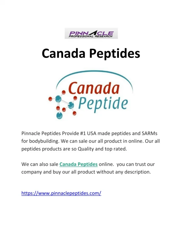 canada peptides