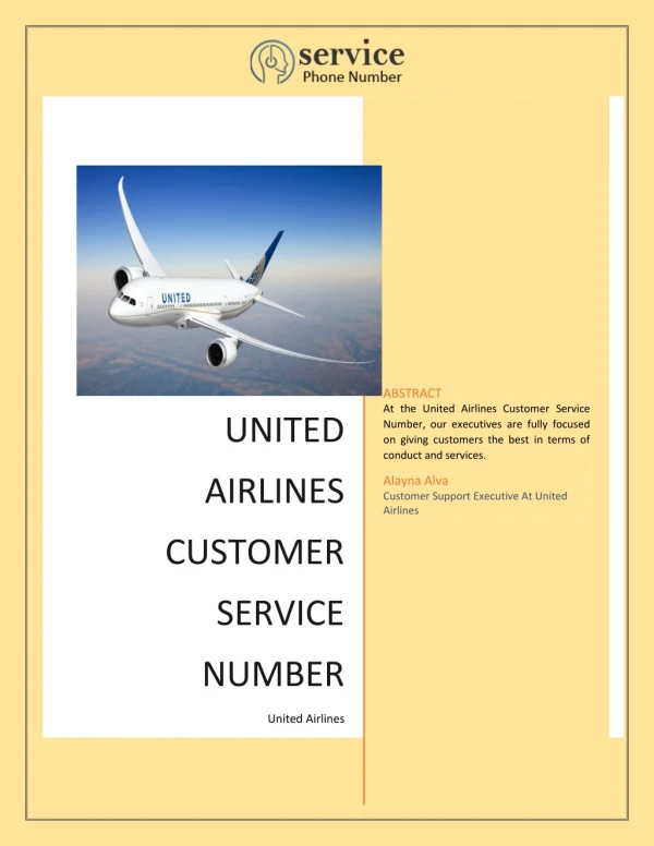 United Airlines Reservations Number