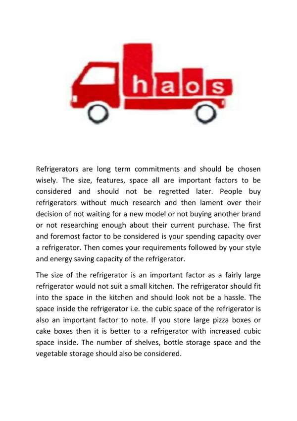 Haos - Refrigerator Dealers in Karnataka