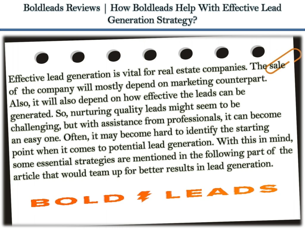 boldleads reviews how boldleads help with