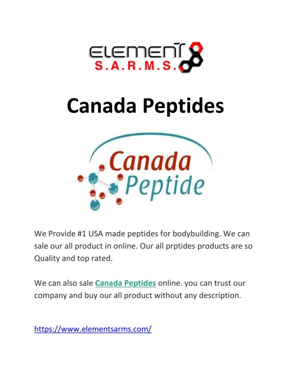 Canada Peptides