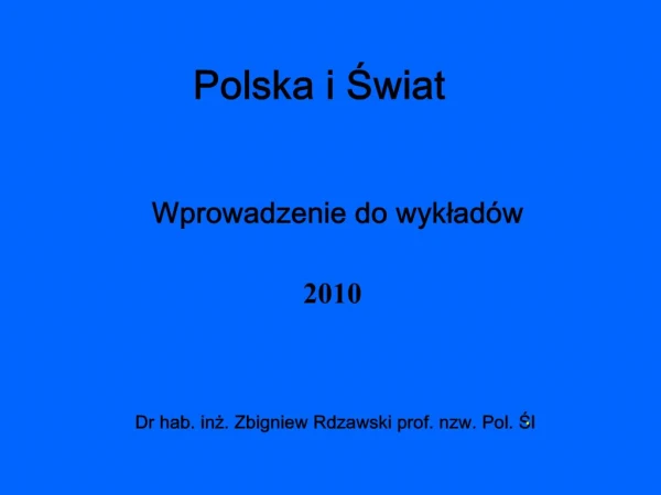 Polska i Swiat