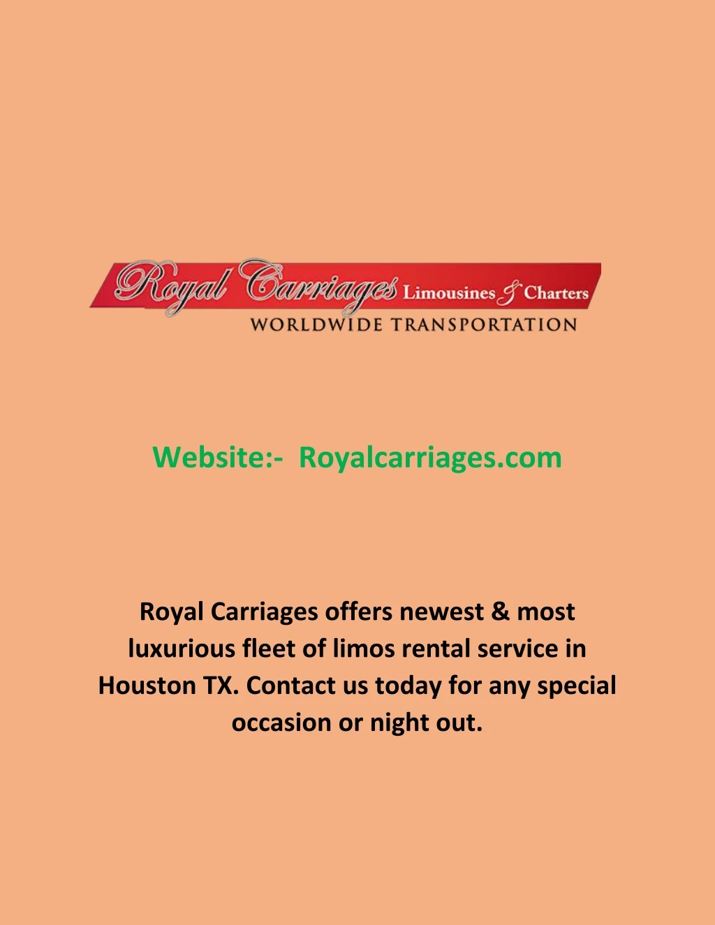 website royalcarriages com