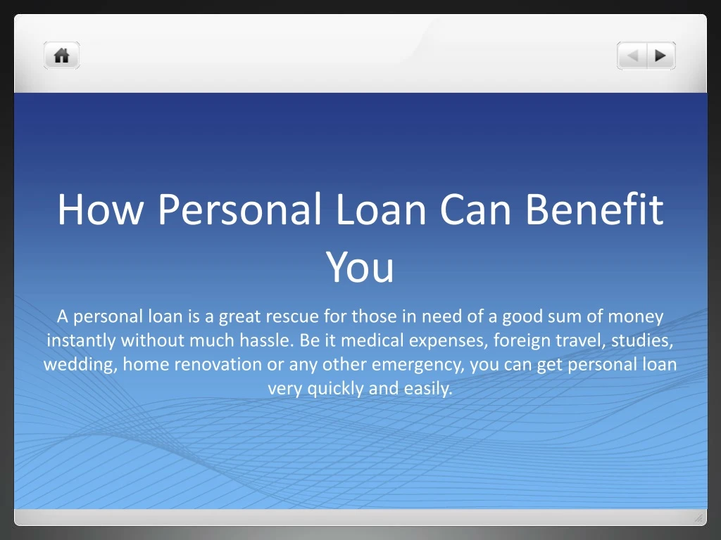 how personal loan can benefit you