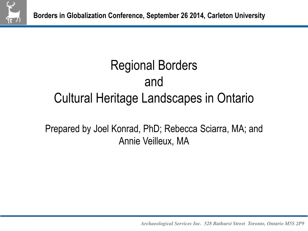 borders in globalization conference september