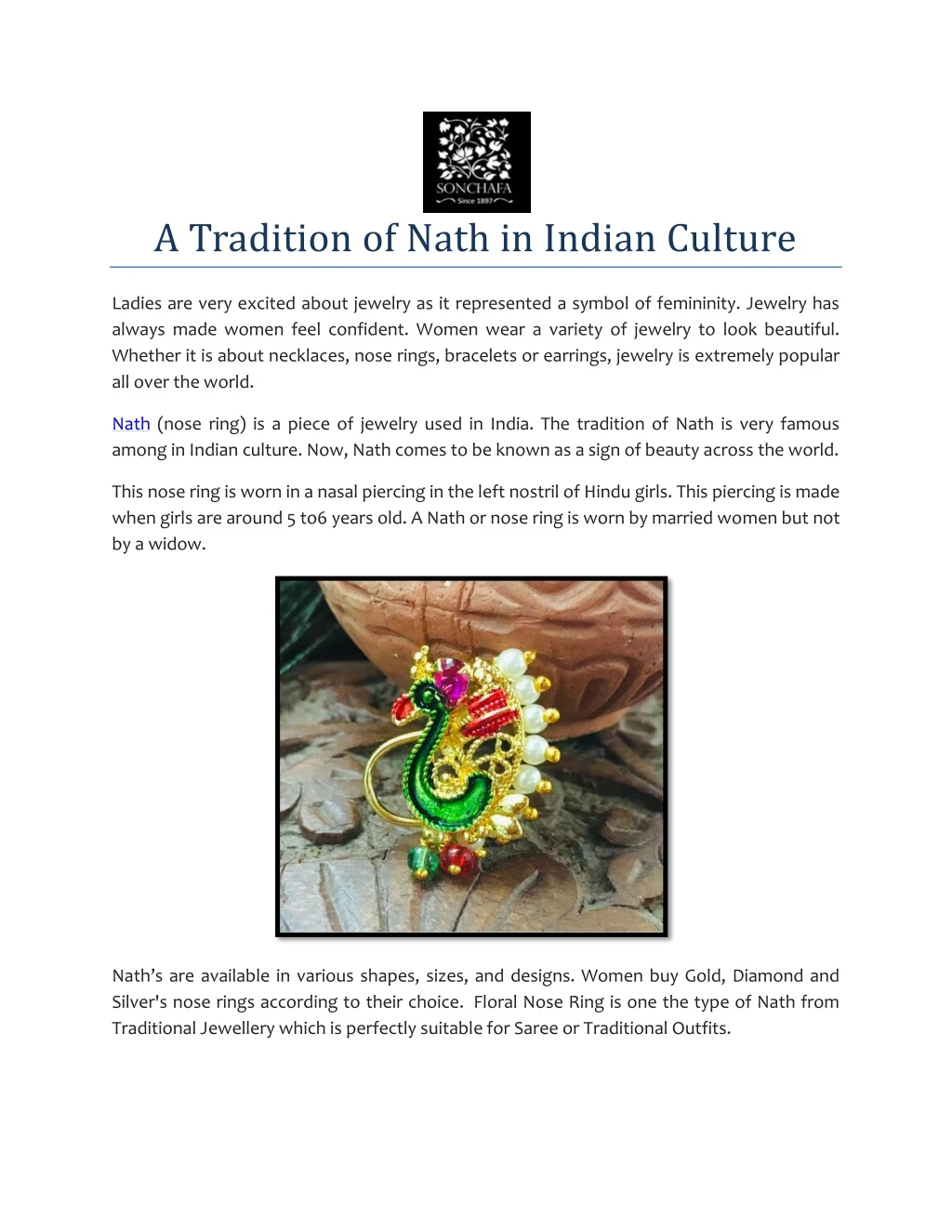 a tradition of nath in indian culture