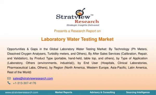 Laboratory Water Testing Market | Trends & Forecast | 2018-2025