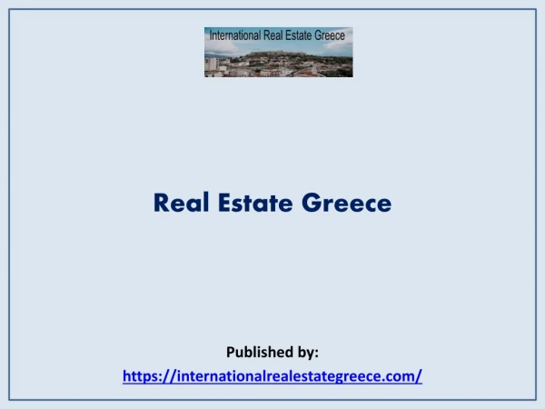 Real Estate Greece