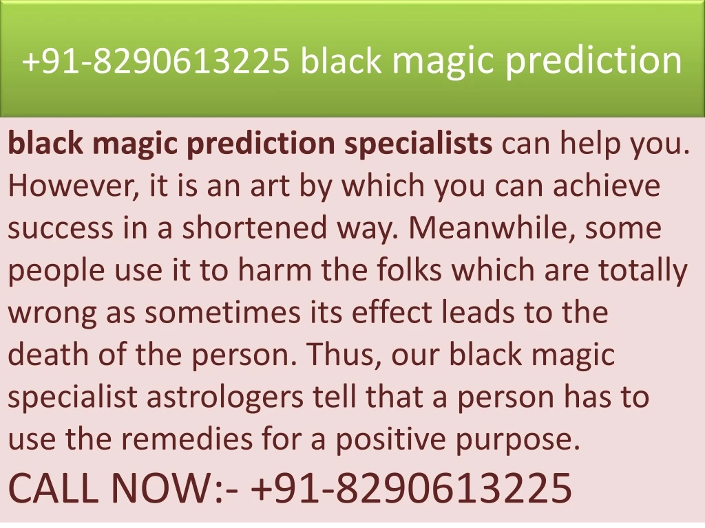 91 8290613225 black magic prediction