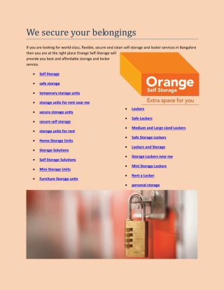 Self Storage - slide 1