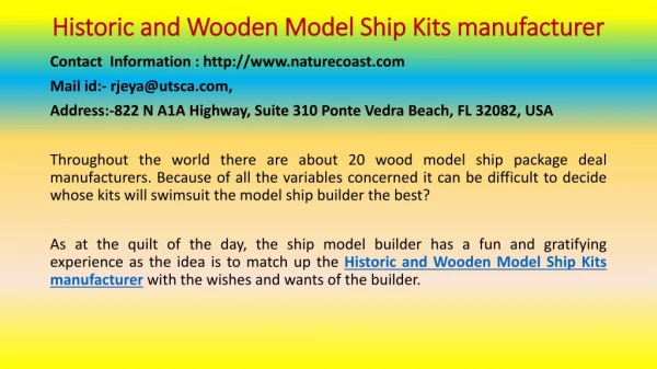 Ways to Succeed at Historic and Wooden Model Ship Kits manufacturer