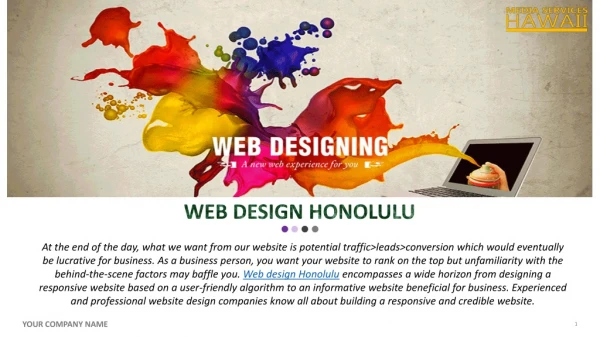 Professional Website Design Services Honolulu | Quick Ways to Rank High