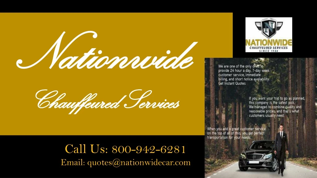 nationwide nationwide chauffeured services
