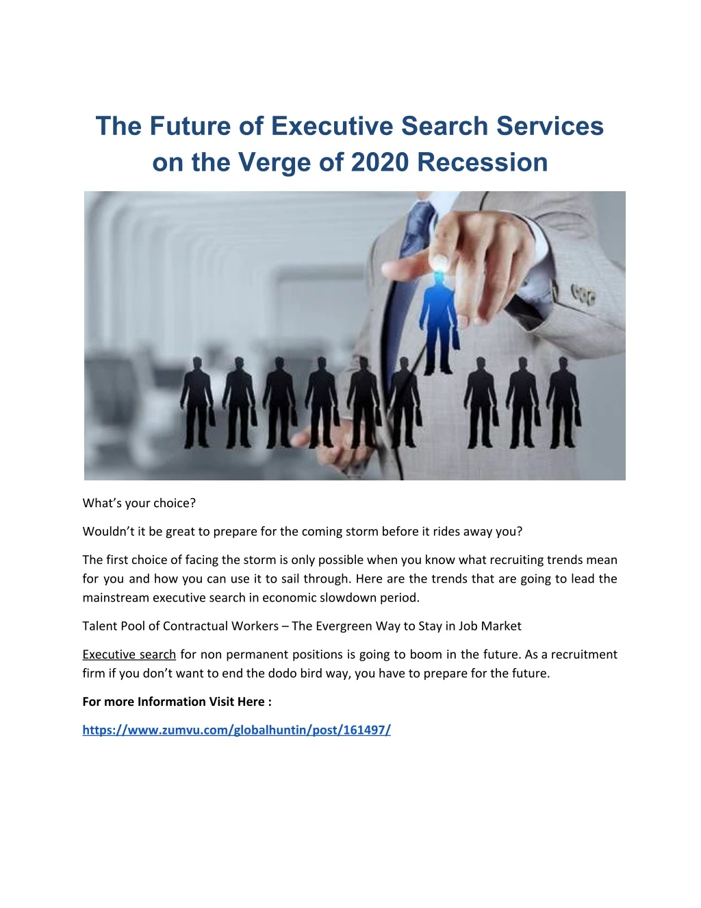 the future of executive search services