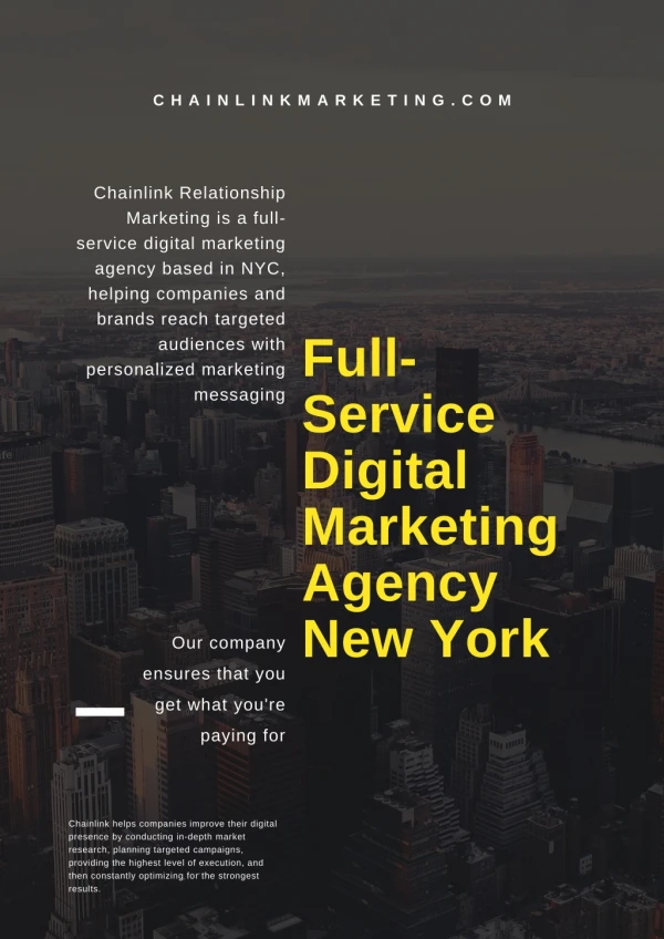 Full-Service Digital Marketing Agency in New York City