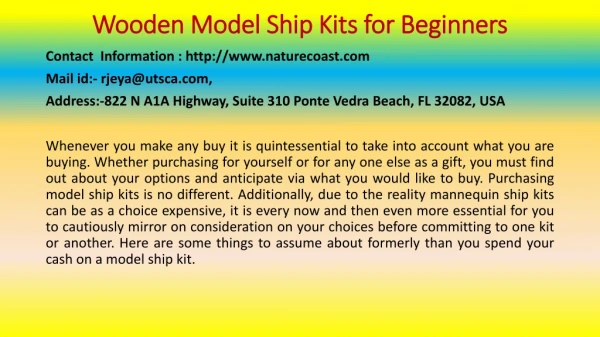 Wooden Model Ship Kits for Beginners