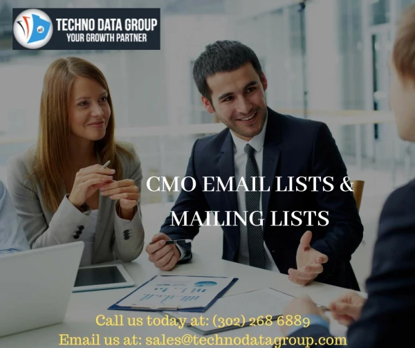 CMO Email Lists & Mailing Lists | Chief Marketing Officer Email Lists in USA
