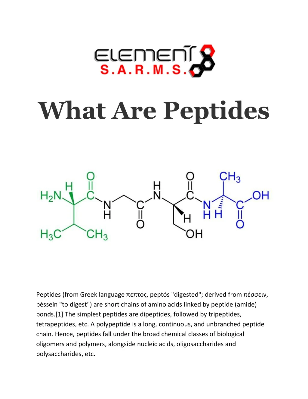 what are peptides