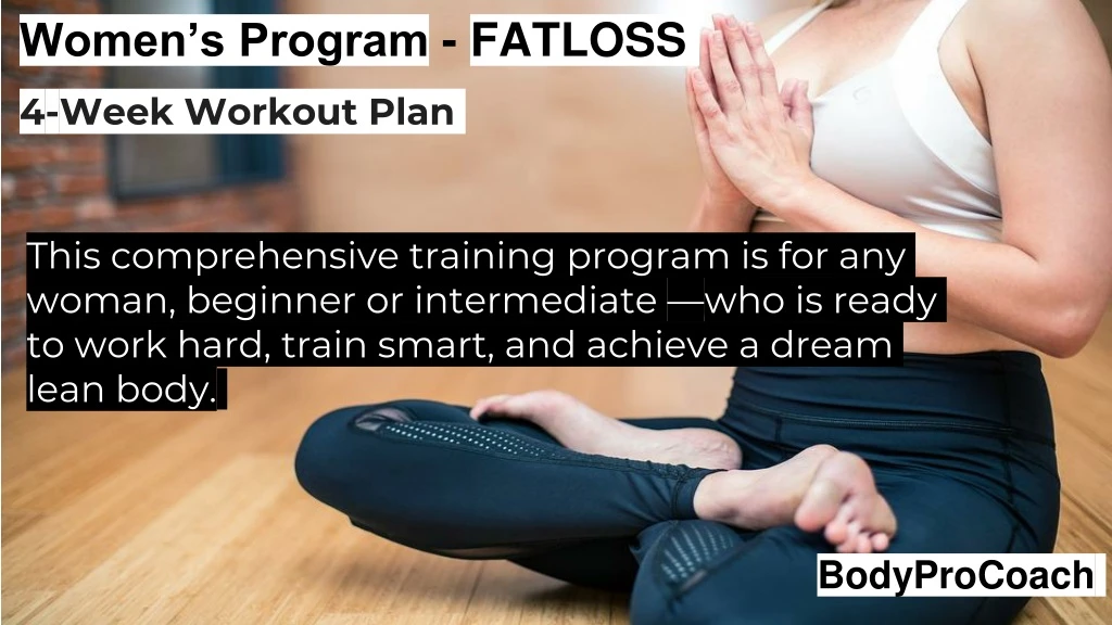 women s program fatloss