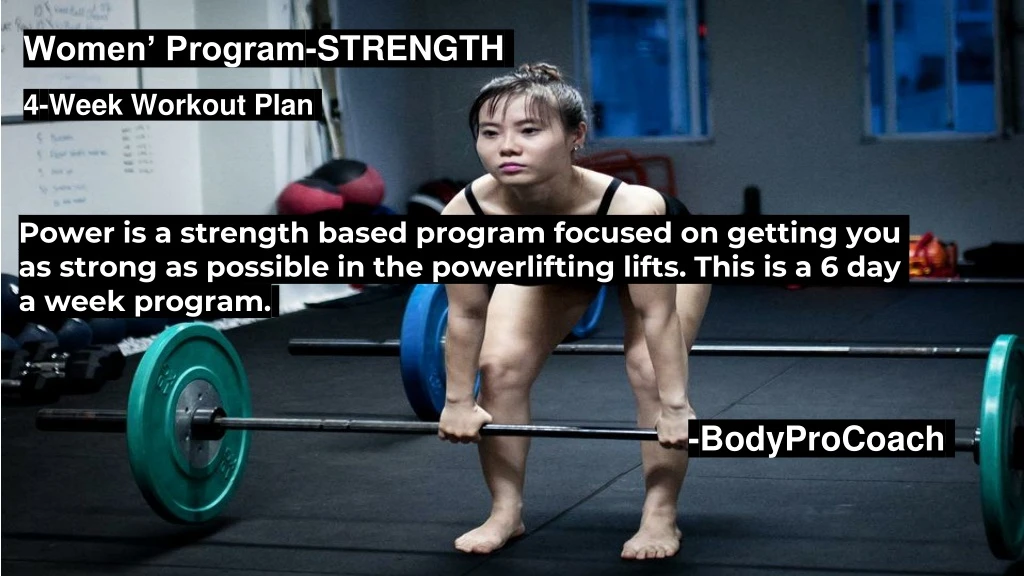 women program strength
