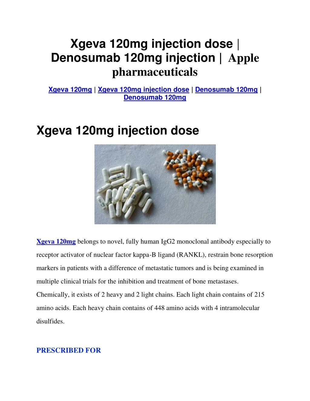xgeva 120mg injection dose denosumab 120mg