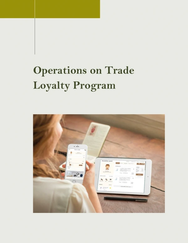 Handling Regular Operations on Trade Loyalty Program