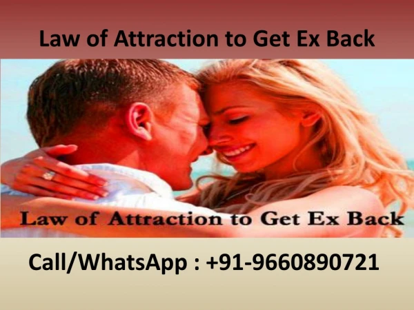 Law of Attraction To Get Ex Back