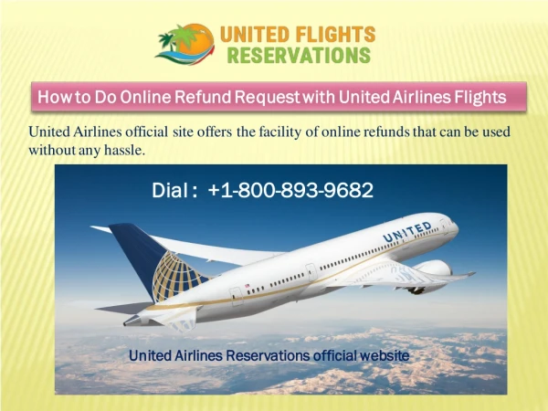 Online Refund Request with United Airlines Flights