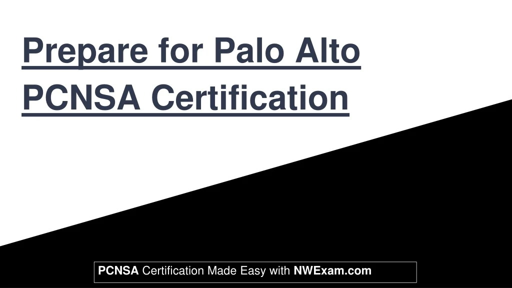 prepare for palo alto pcnsa certification