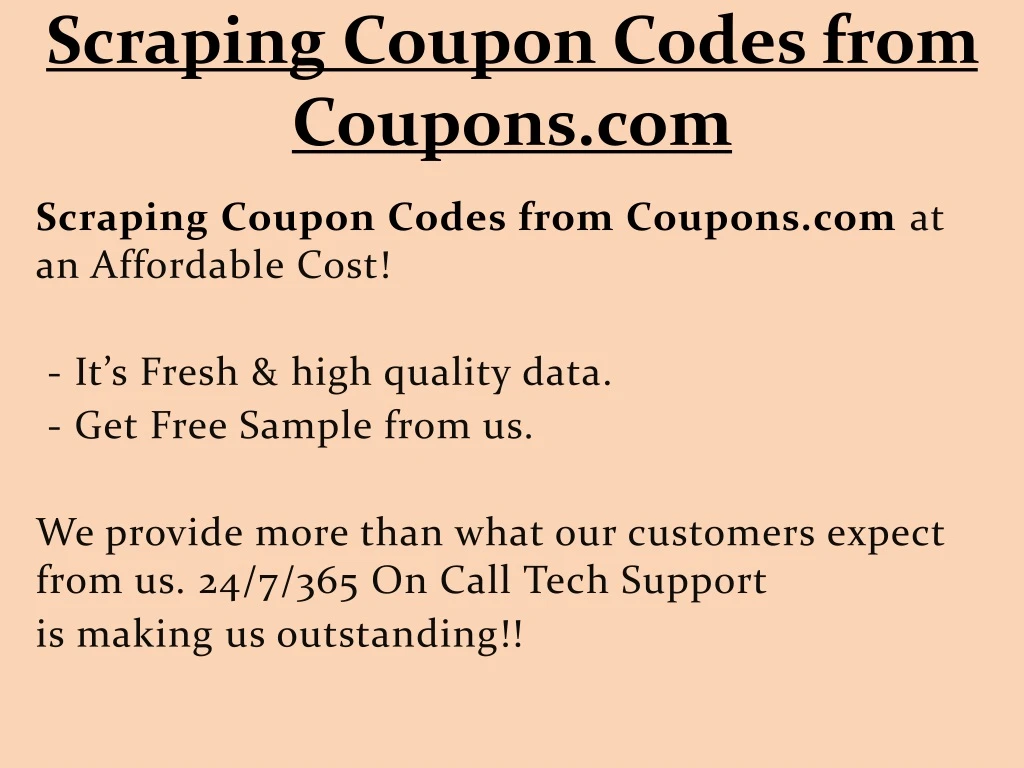 scraping coupon codes from coupons com