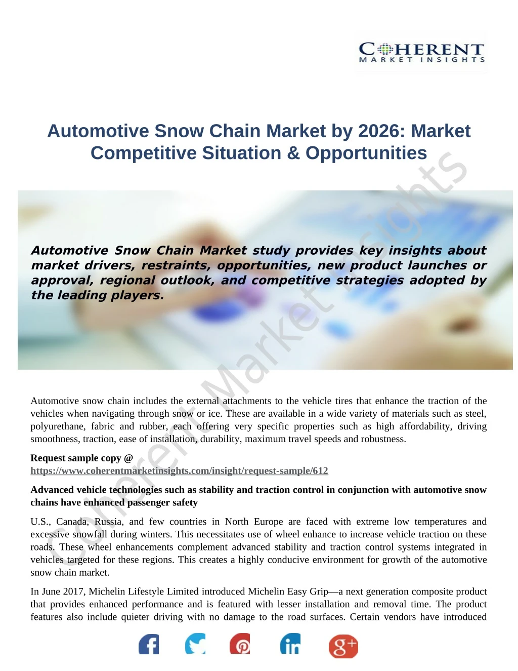 automotive snow chain market by 2026 market