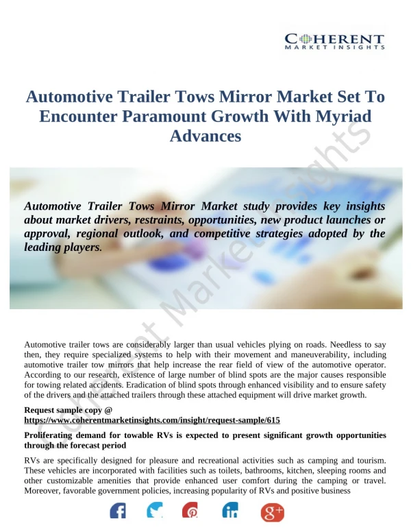 Automotive Trailer Tow Mirror (ATTM) Market to Set Explosive Growth Till 2026