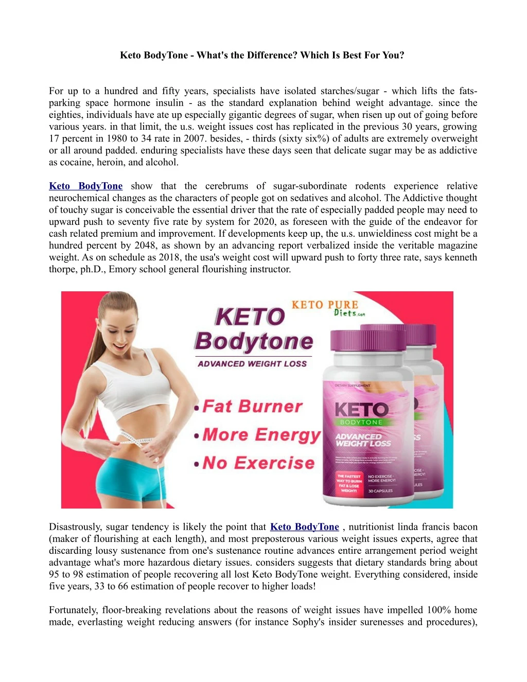 keto bodytone what s the difference which is best