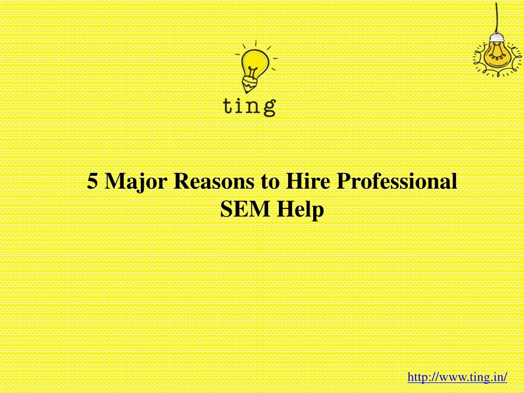 5 major reasons to hire professional sem help