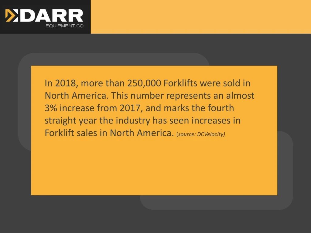 in 2018 more than 250 000 forklifts were sold