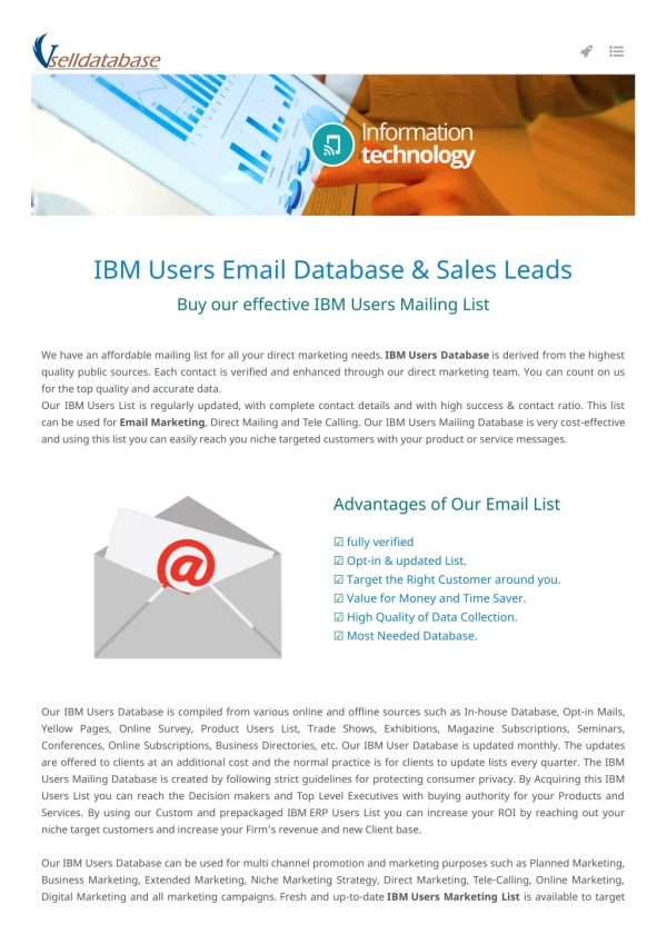 IBM User Database- USA